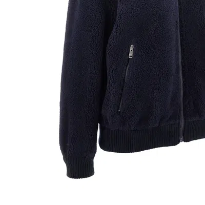 Prada Fleece Bomber Jacket In Multi