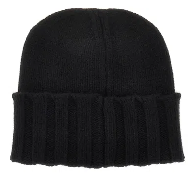 Emporio Armani Cashmire Knitted Beanie Hat In Black