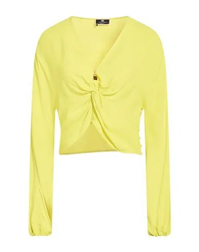 Elisabetta Franchi Woman Top Military Green Size 4 Viscose In Multi