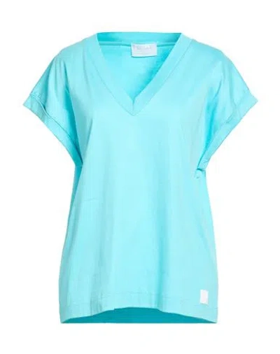 Daniele Fiesoli Collezione N_01 Woman T-shirt Sky Blue Size L Cotton In Multi