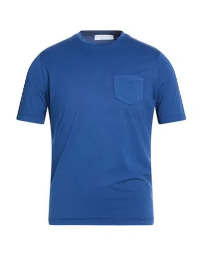 Filippo De Laurentiis Man T-shirt Blue Size 36 Cotton In Multi