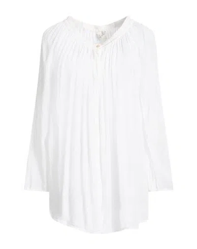 Forte Forte Forte_forte Woman Shirt White Size 3 Cotton, Silk In White