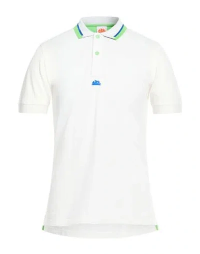 Sundek Man Polo Shirt White Size Xxl Cotton In White