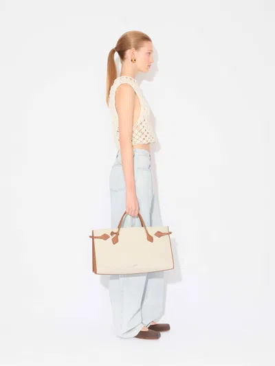 Alaïa Womens Alaia Square Crop Cotton-blend Top In Neutral