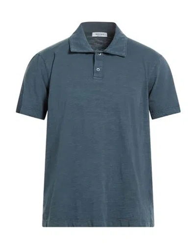 Wool & Co Man Polo Shirt Blue Size Xl Cotton In Blue