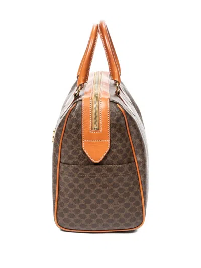 Pre-owned Celine Macadam-print Tote Bag In Brown