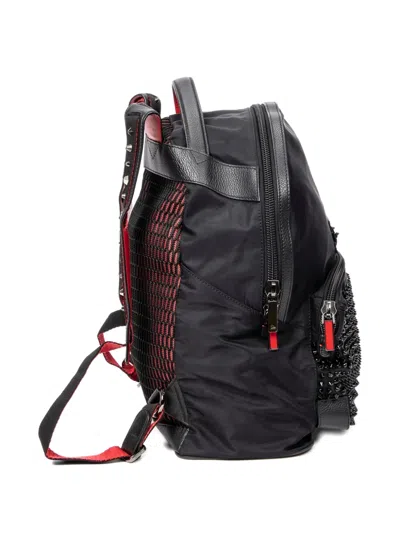 Pre-owned Christian Louboutin Studded Backpack In Black