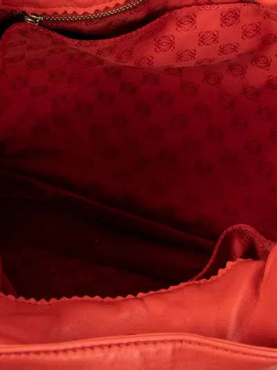 Pre-owned Loewe Tassel-details Shoulder Bag In Orange