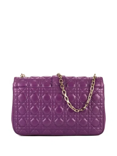Pre-owned Dior Miss  Quilted Chain Bag In Purple