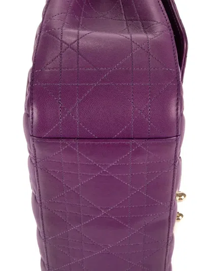 Pre-owned Dior Miss  Quilted Chain Bag In Purple