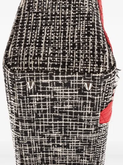 Pre-owned Dior Lady  Patchwork Love Tote Bag In Black