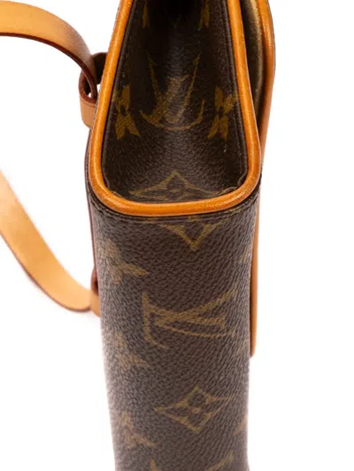 Pre-owned Louis Vuitton 1990 Florentine Belt Bag In Brown