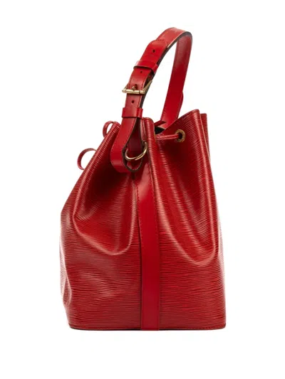 Pre-owned Louis Vuitton Petit Noé Bucket Bag In Red