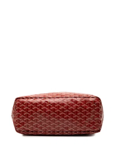 Pre-owned Goyard 2017 Ine Saint Louis Pm Tote Bag In Red