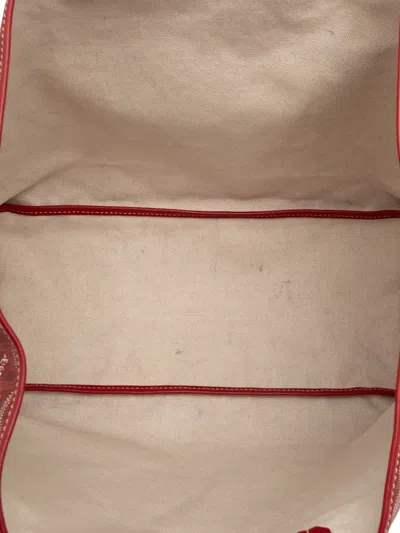 Pre-owned Goyard 2017 Ine Saint Louis Pm Tote Bag In Red