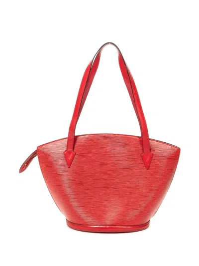 Pre-owned Louis Vuitton St-jacques Gm Tote Bag In Red