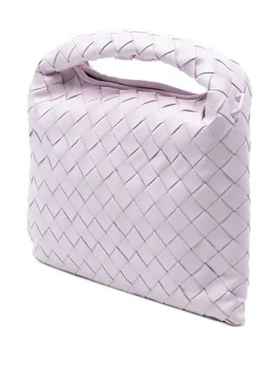 Pre-owned Bottega Veneta 2012-2025 Mini Calfskin Intrecciato Hop Satchel In Pink
