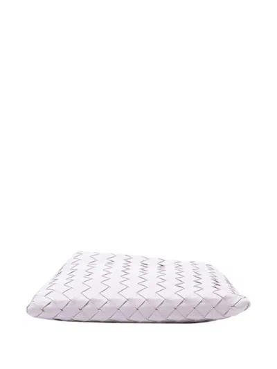 Pre-owned Bottega Veneta 2012-2025 Mini Calfskin Intrecciato Hop Satchel In Pink