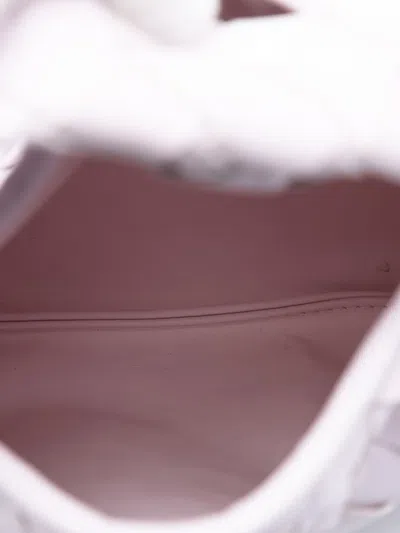 Pre-owned Bottega Veneta 2012-2025 Mini Calfskin Intrecciato Hop Satchel In Pink