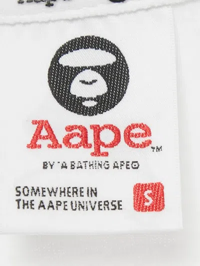 Pre-owned Aape By A Bathing Ape Logo T-shirt In White