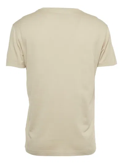 Pre-owned Dolce & Gabbana Logo-embroidered T-shirt In Neutral