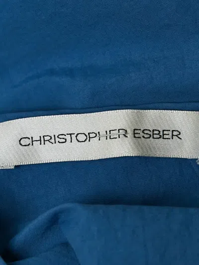 Pre-owned Christopher Esber Tie-up Long-sleeve Skirt Set In Blue