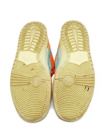 Pre-owned Nike Dunk Low Suede Low-top Sneakers In Orange