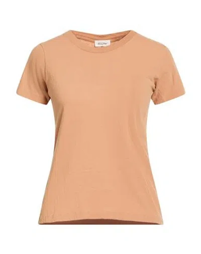 American Vintage Woman T-shirt Camel Size L Cotton In Multi