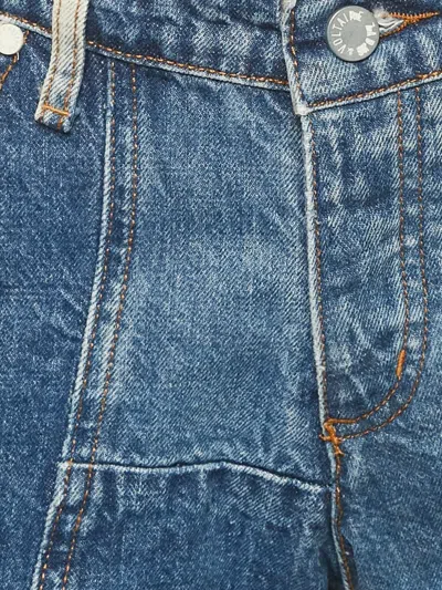 Pre-owned Zadig & Voltaire Patchwork Denim Shorts In Blue