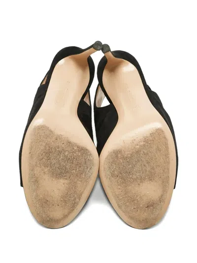Pre-owned Gianvito Rossi Open-toe Pumps In Black