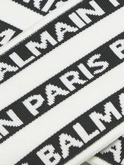 Pre-owned Balmain Crossover-banded Top In White