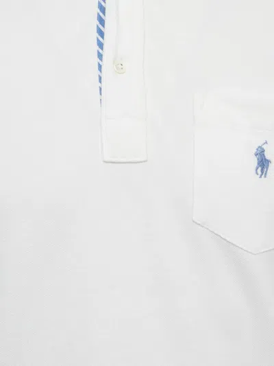 Pre-owned Polo Ralph Lauren Slim-fit Pocket Polo Shirt In White