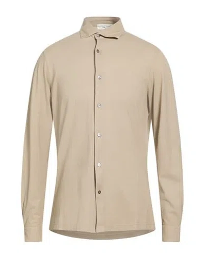Filippo De Laurentiis Man Shirt Sand Size 42 Cotton In Neutral