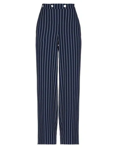 Silvian Heach Woman Pants Midnight Blue Size 6 Polyester, Elastane In Blue