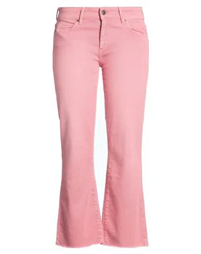 Cigala's Woman Jeans Antique Rose Size 30 Cotton, Elastane In Animal Print