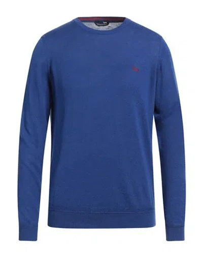 Harmont & Blaine Man Sweater Blue Size Xxl Polyamide In Blue