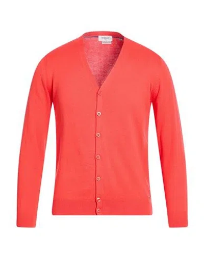 Markup Man Cardigan Coral Size 3xl Cotton In Red