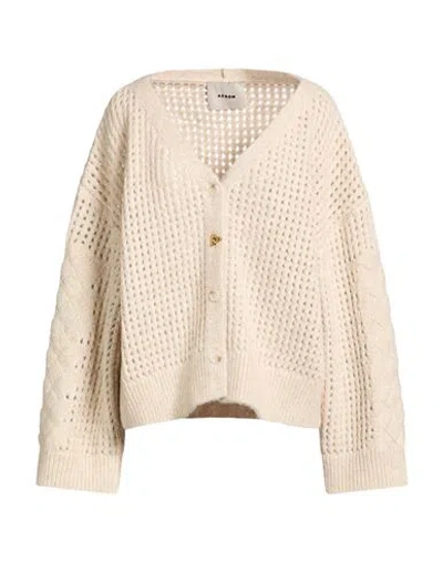 Aeron Woman Cardigan Ivory Size L Cotton, Alpaca Wool, Merino Wool In White