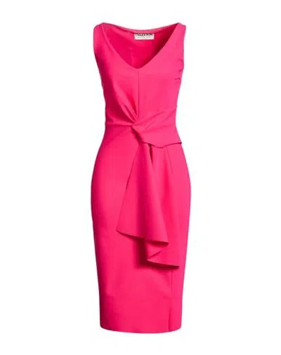 Chiara Boni La Petite Robe Woman Midi Dress Fuchsia Size 12 Polyamide, Elastane In Pink