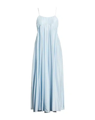 Forte Forte Forte_forte Woman Maxi Dress Sky Blue Size 3 Silk In Black