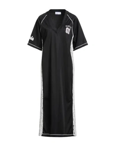 Gaelle Paris Gaëlle Paris Woman Maxi Dress Black Size 1 Polyester, Polyamide, Elastane In Multi