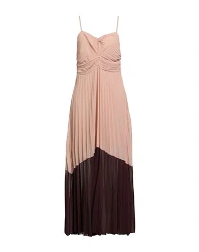 Kaos Woman Maxi Dress Blush Size 10 Polyester In Neutral
