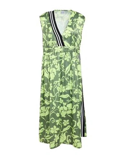 Z.o.e. Zone Of Embroidered Z. O.e. Zone Of Embroidered Woman Midi Dress Lime Green Size L Polyester In Green