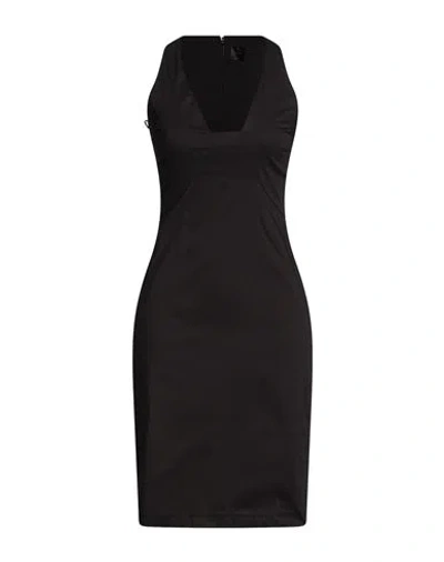 Pinko Woman Midi Dress Black Size 4 Cotton, Polyamide, Lyocell In Black