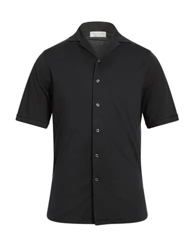 Filippo De Laurentiis Man Shirt Black Size 38 Cotton In Multi