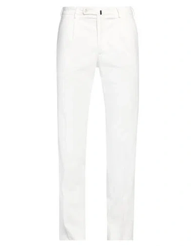 The Gigi Man Pants White Size 36 Cotton, Silk, Elastane In White