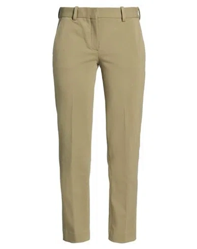 Circolo 1901 Woman Pants Khaki Size 10 Cotton, Lycra In Green