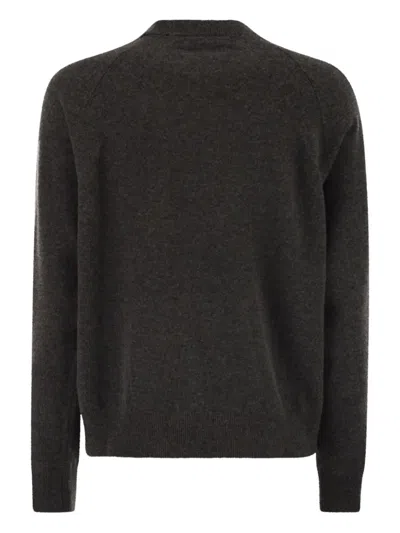 Peserico Pullover Mit Rundhalsausschnitt In Gray