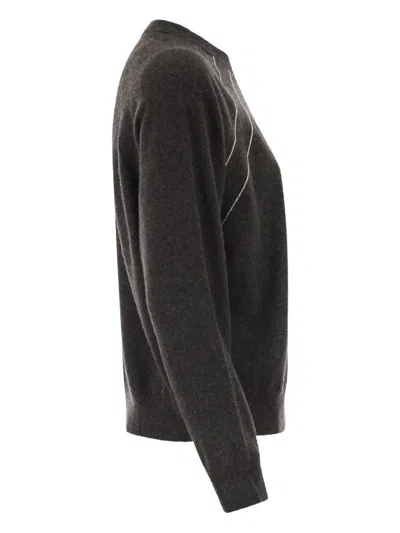 Peserico Pullover Mit Rundhalsausschnitt In Gray