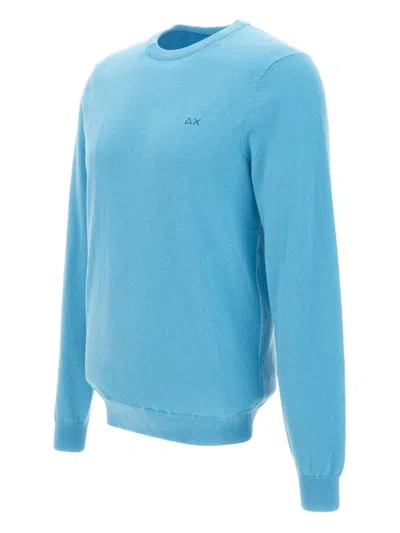 Sun 68 Rundhals-pullover Mit Logo In Blue